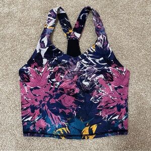 Kyodan XS Sports Bra Multicolor Padding Thick Straps Racerback Active Dance